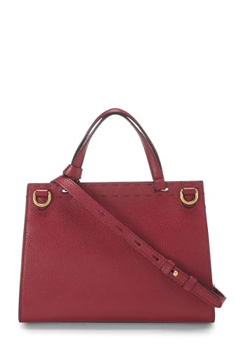 Gucci, Red Leather GG Marmont Top Handle Flap Bag Mini, Red