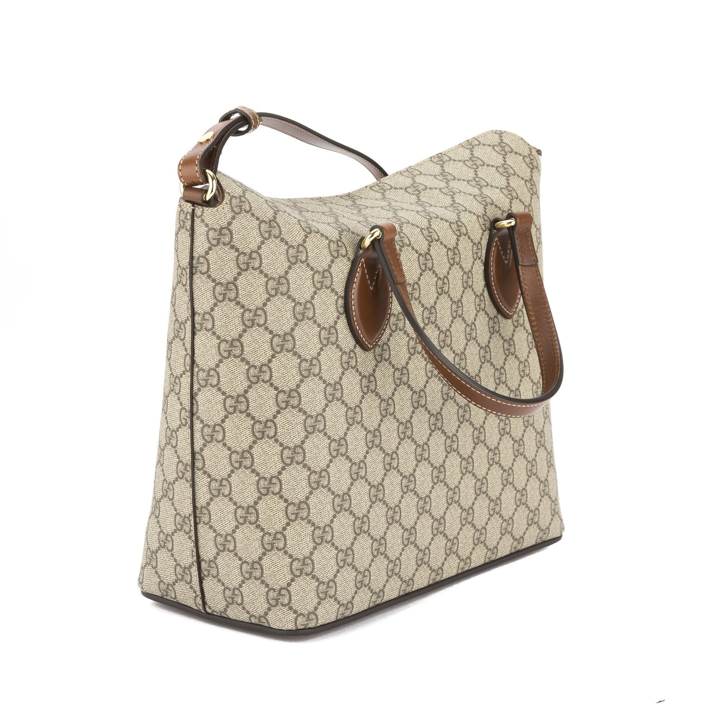 G*G Beige and Ebony GG Supreme Tote Bag (New with Tags)