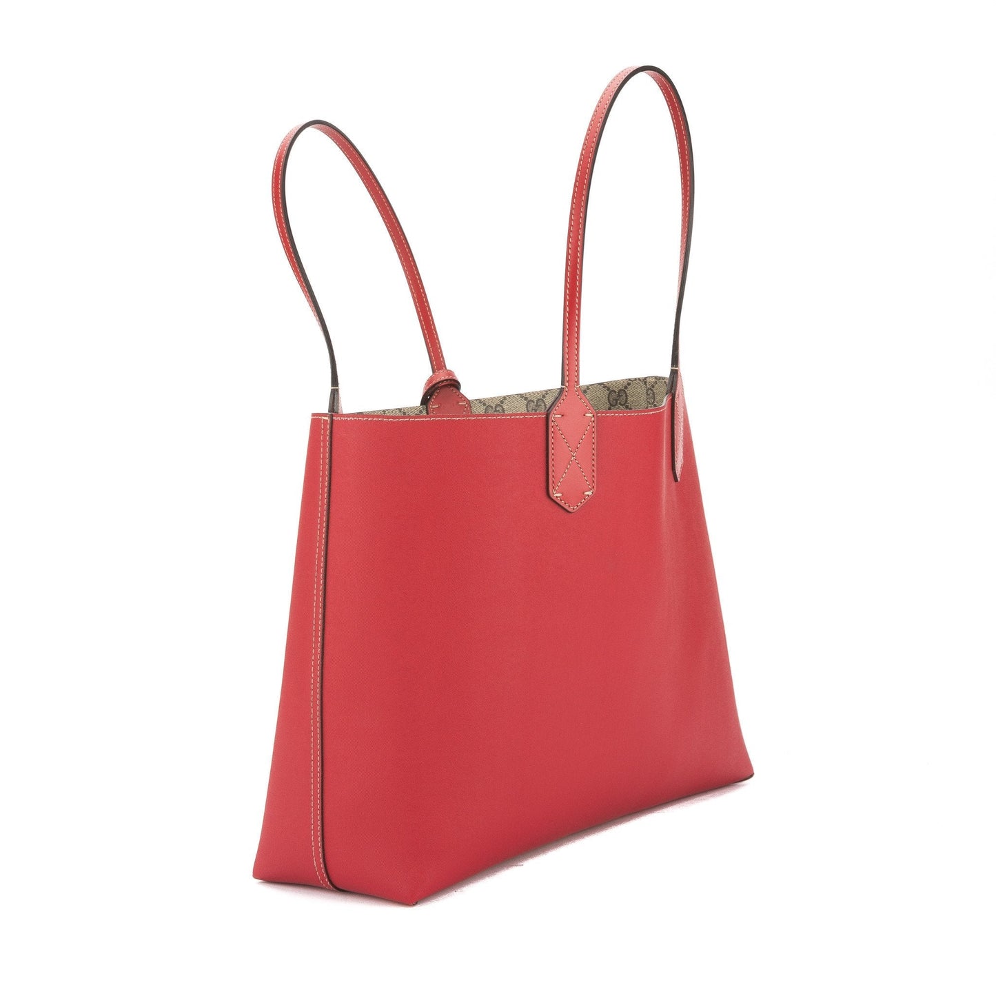 G*G Red Leather Reversible GG Supreme Tote (New with Tags)