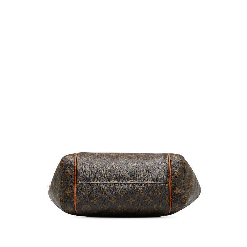 Louis Vuitton Monogram Handbag M56688 Brown PVC Leather Louis Vuitton