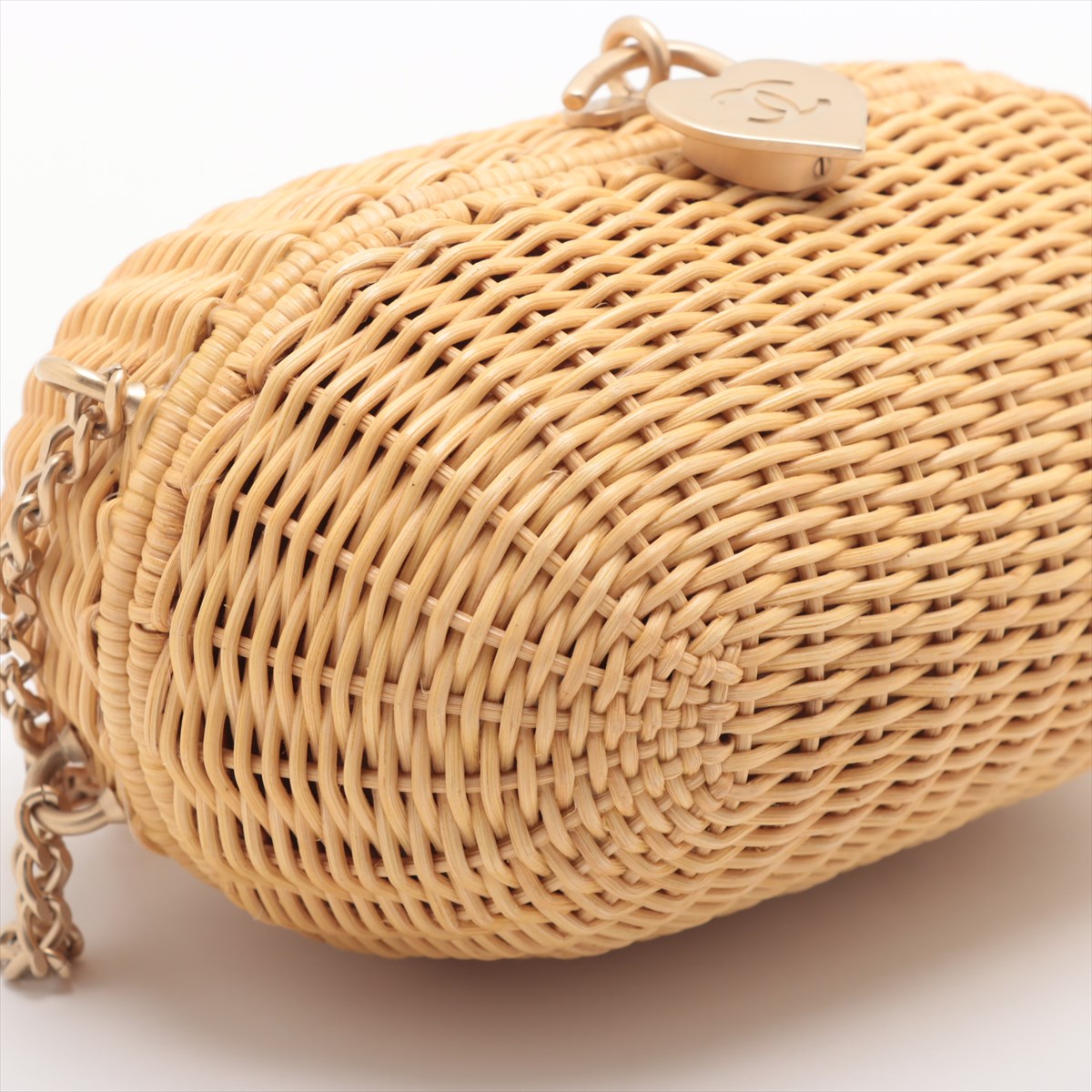 Chanel Coco Latan Chain Shoulder Bag Bag Beige G 9th