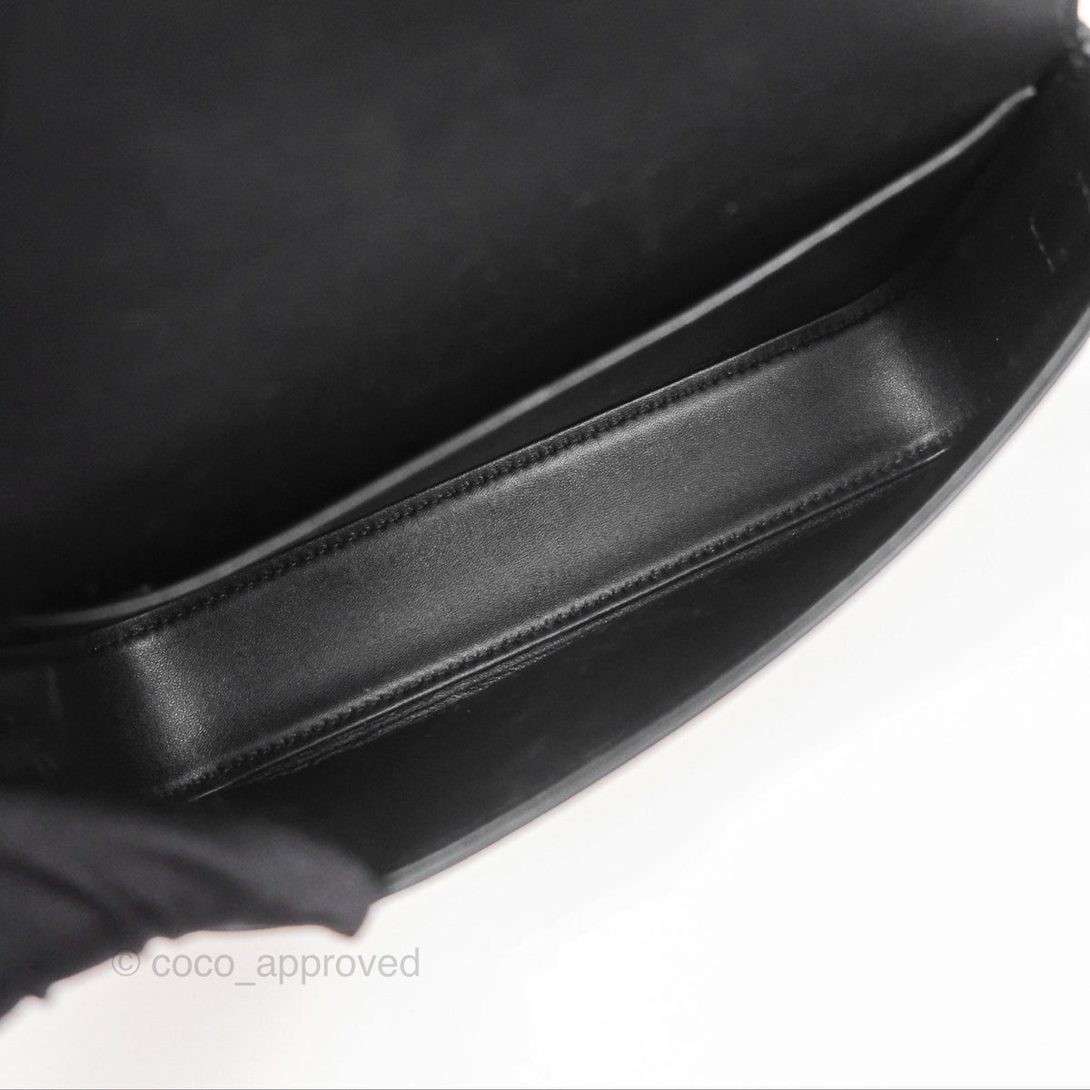 Celine Triomphe Shoulder Bag Black Calfskin