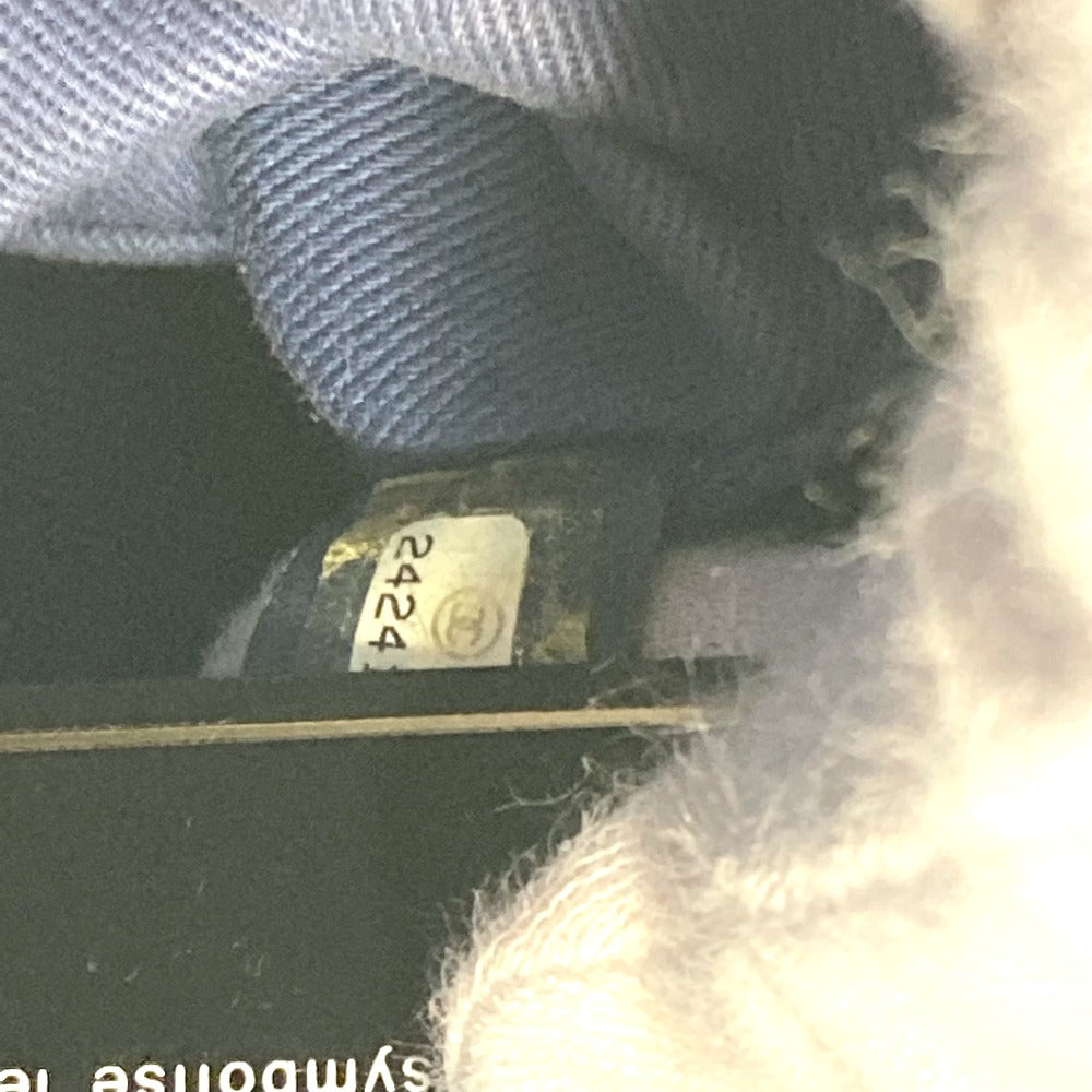 CHANEL Shoulder Bag Caviar skin blue Tote Bag Handbag CC COCO Mark Matelasse Quilting Women Used