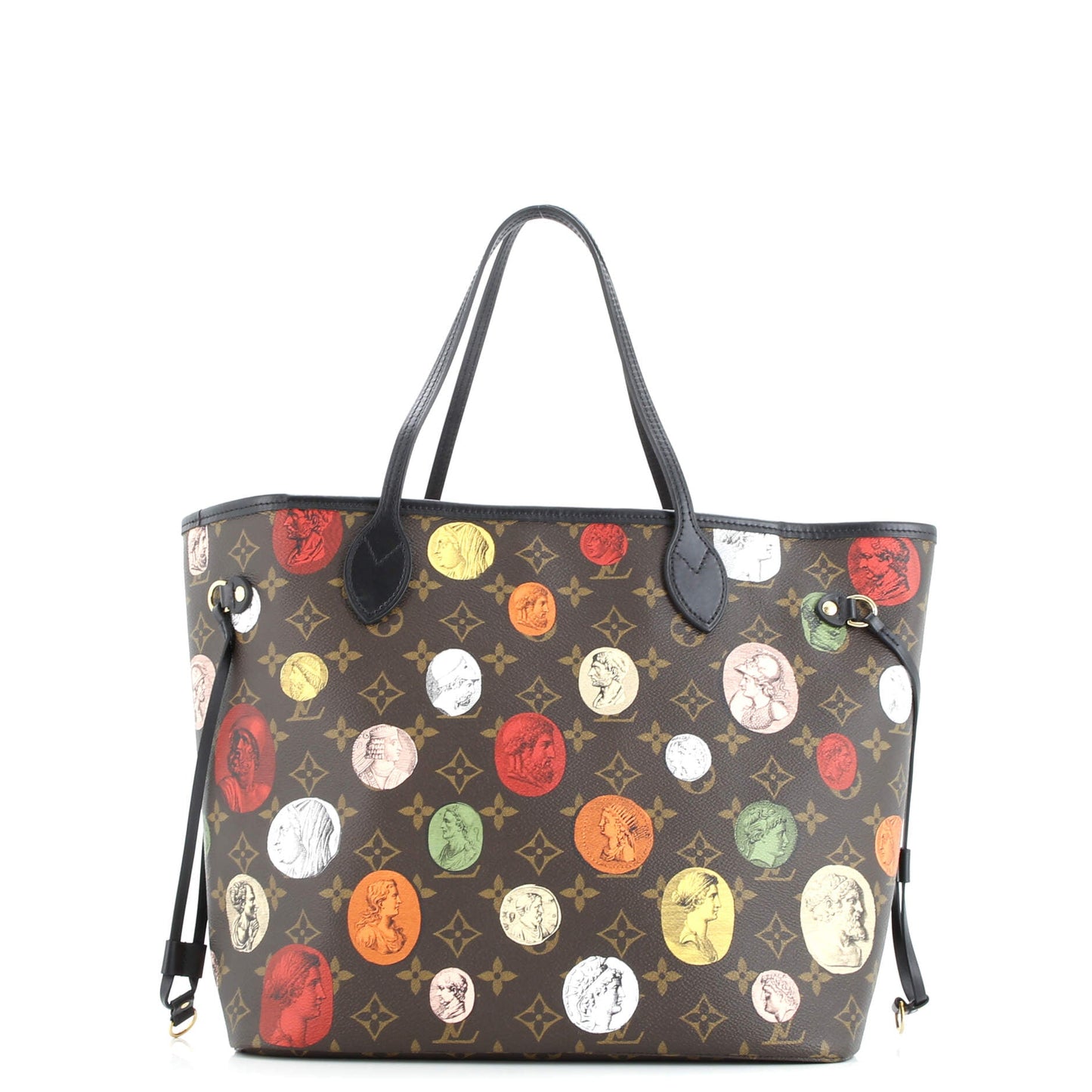 Neverfull NM Tote Limited Edition Fornasetti Cameo Monogram Canvas MM