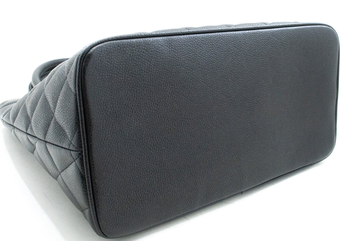 CHANEL Gold Medallion Caviar Shoulder Bag Grand Shopping Tote Bk