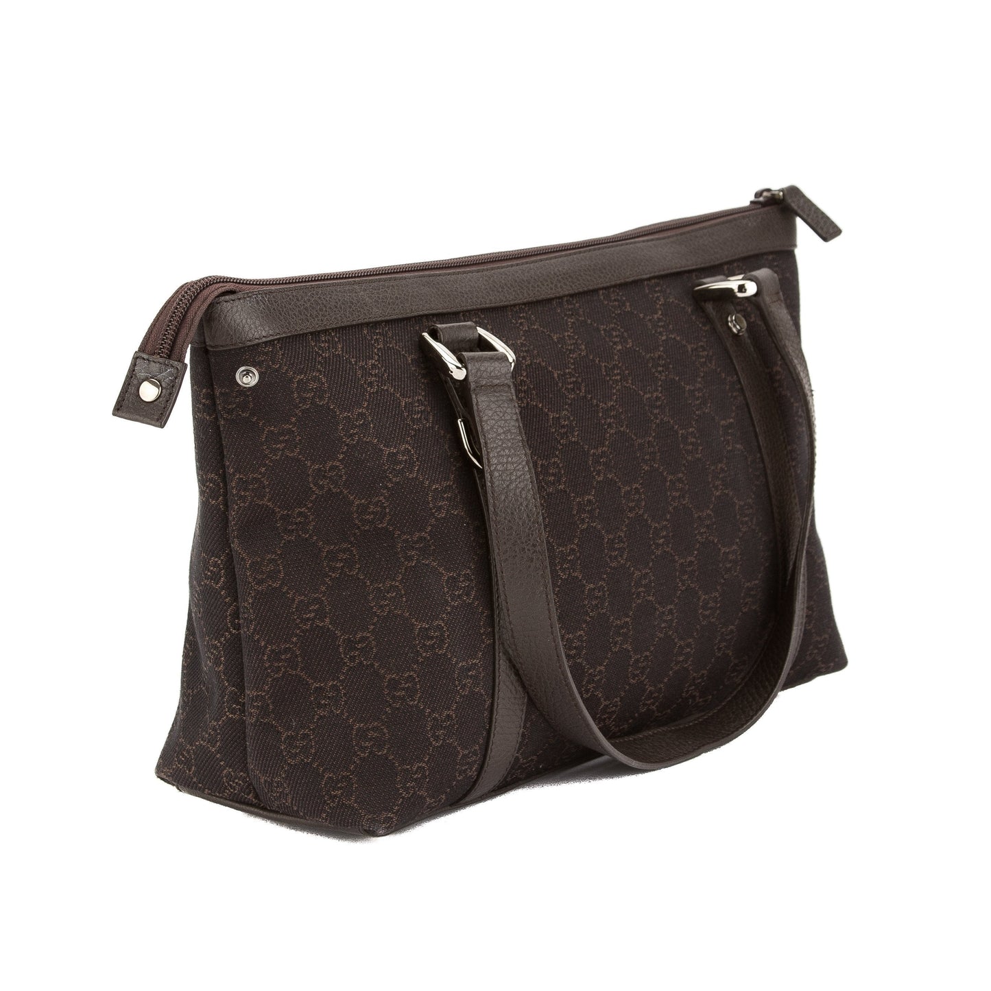 G*G Black GG Supreme Canvas Abbey Tote (Pre Owned)