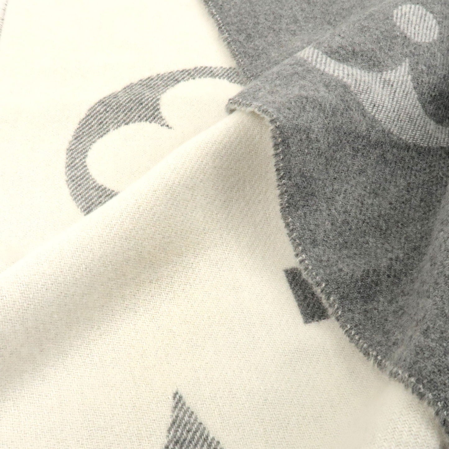 Louis Vuitton Echarpe Monogram Capital Cashmere Wool Scarf M73455