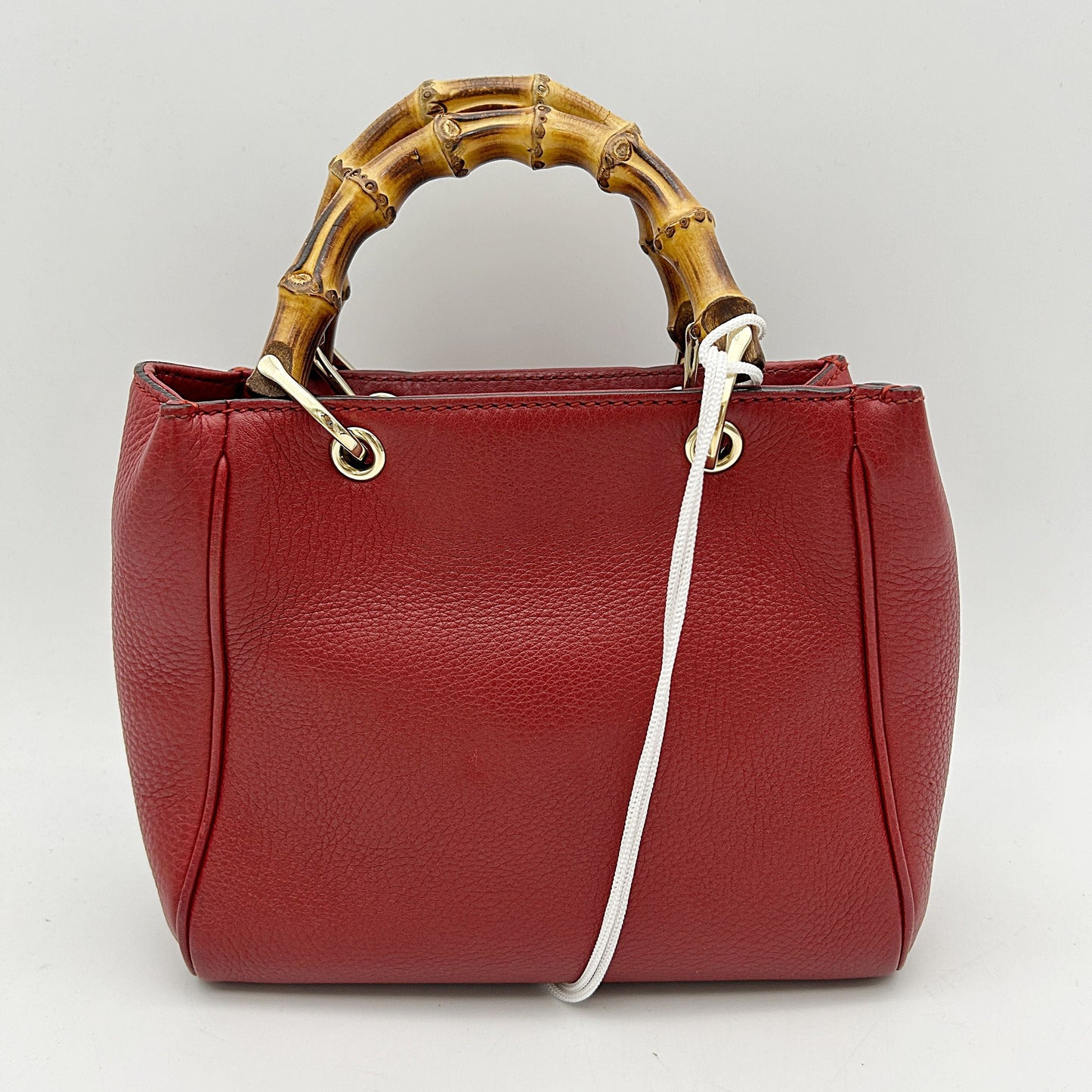 Gucci Mini Bamboo Shopper Tote - Red Totes, Handbags LA