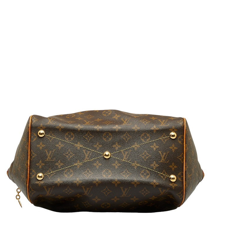 Louis Vuitton Monogram Tivoli GM Handbag M40144 Brown PVC Leather Louis Vuitton
