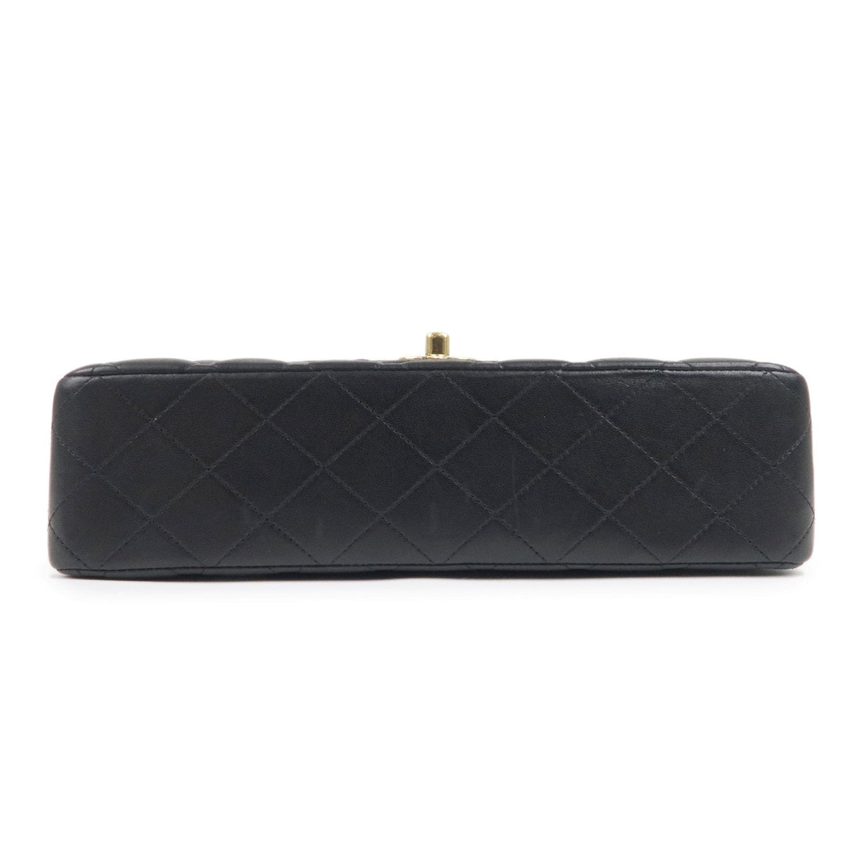 Chanel Lamb Skin Matelasse Double Flap Bag Black A