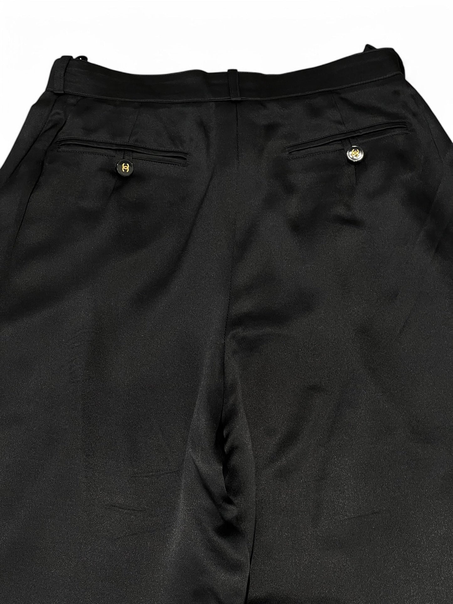 Chanel - Pantalon en soie T36