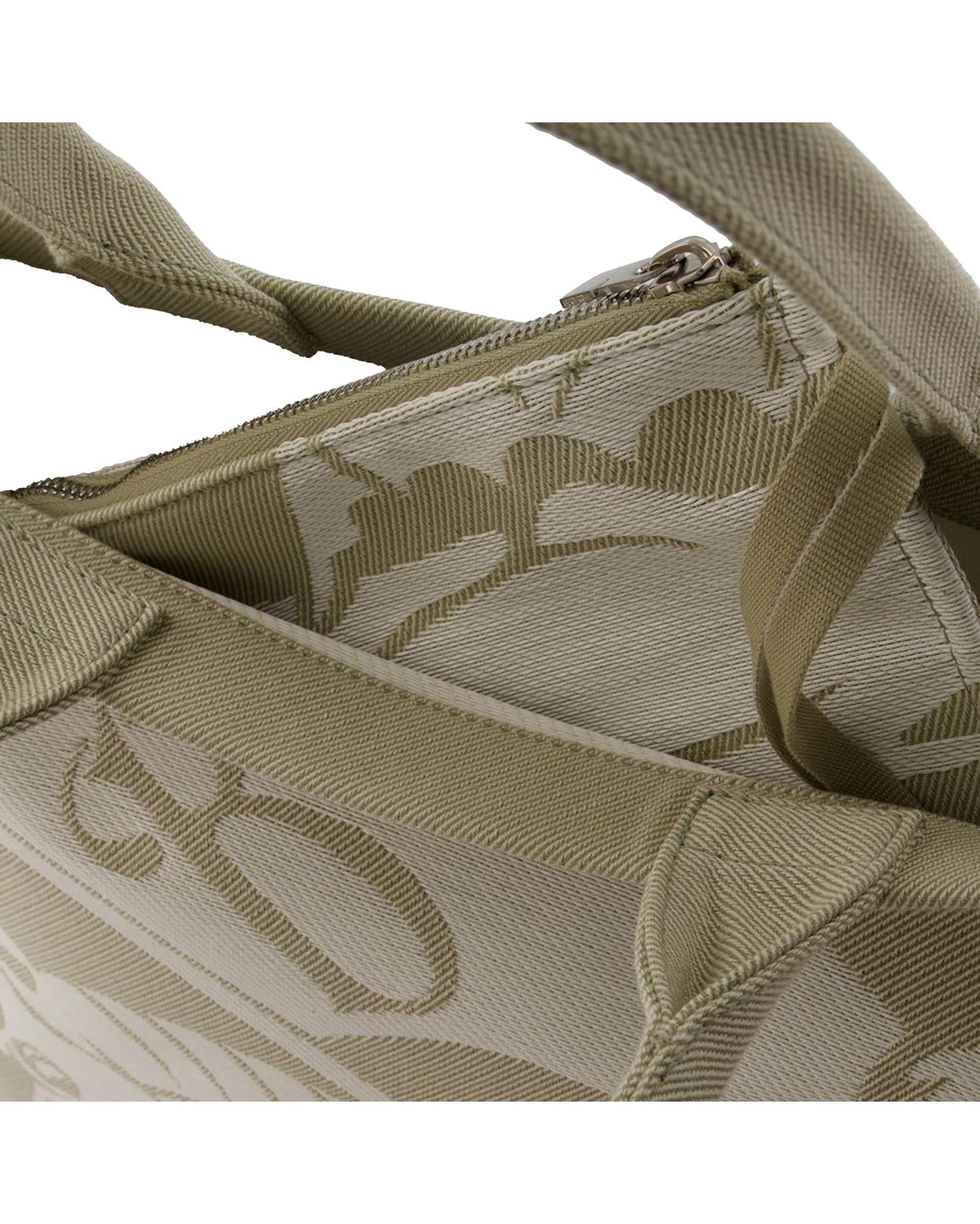 Burberry Knight Canvas Tote Bag Women Brown | Beige