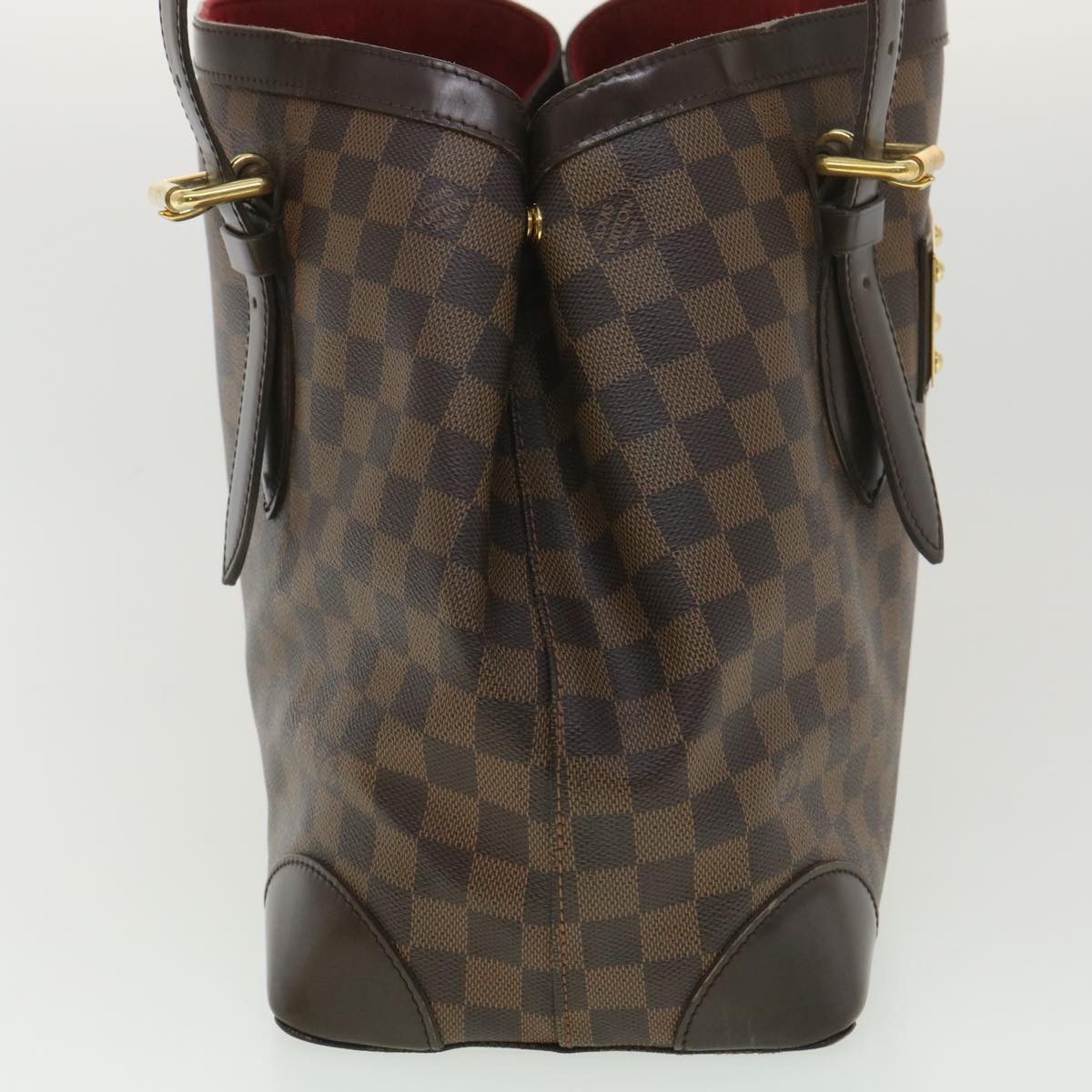 LOUIS VUITTON Damier Ebene Hampstead MM Tote Bag N51204 LV Auth 37825