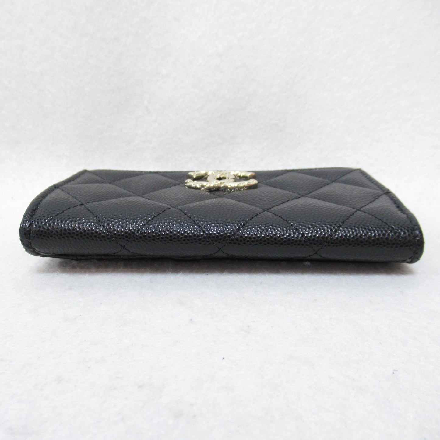 CHANEL Fragment Box Card Box Card Box Accessories Caviar S Black AP3982 B16267