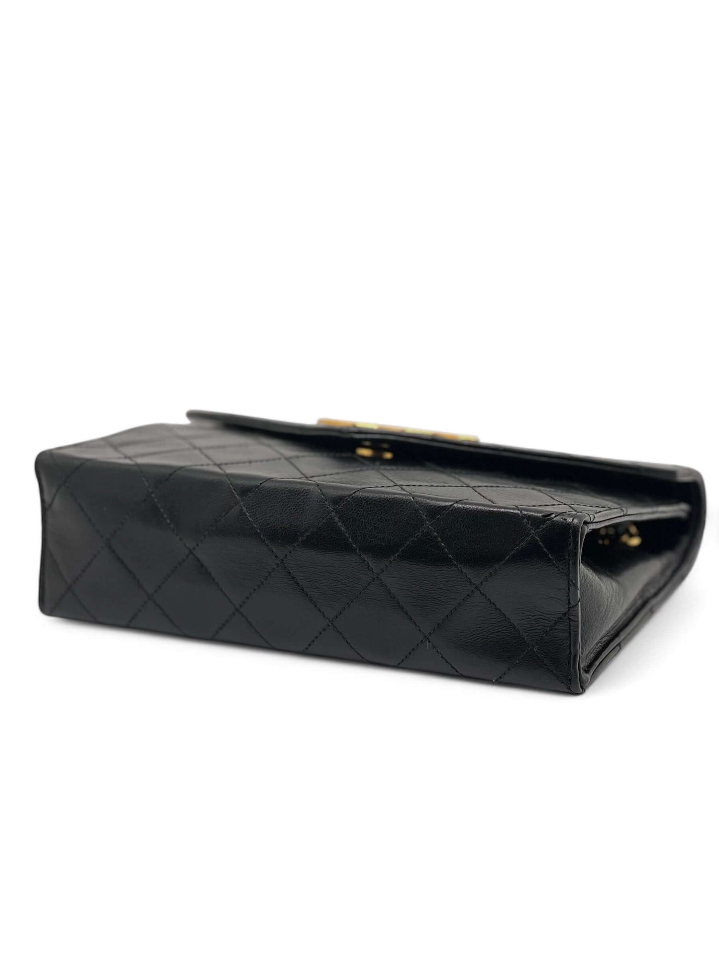 Chanel - Sac à Rabat logo oversize cc cuir