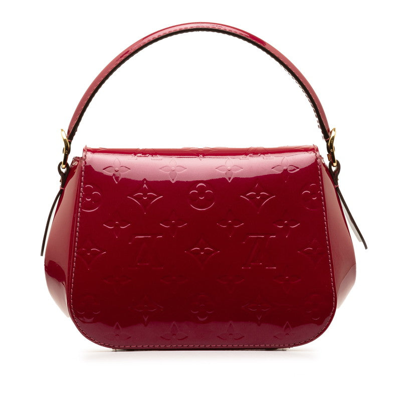 Louis Vuitton Monogram Verniss Pasadena Handbag 2WAY M90943 Magenta Pearl G Patent Leather Louis Vuitton