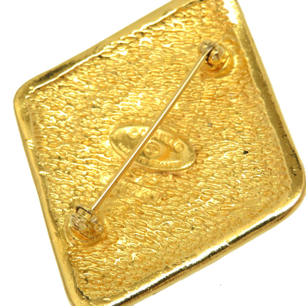 CHANEL Brooch metal gold COCO Mark vintage