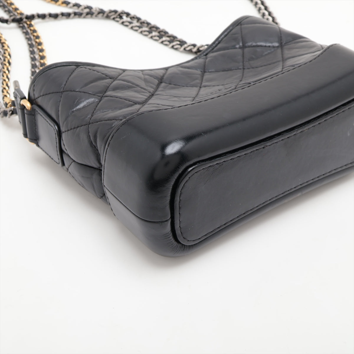 Chanel Gabriel Du Chanel Vintage Chain Shoulder Bag Black 28th