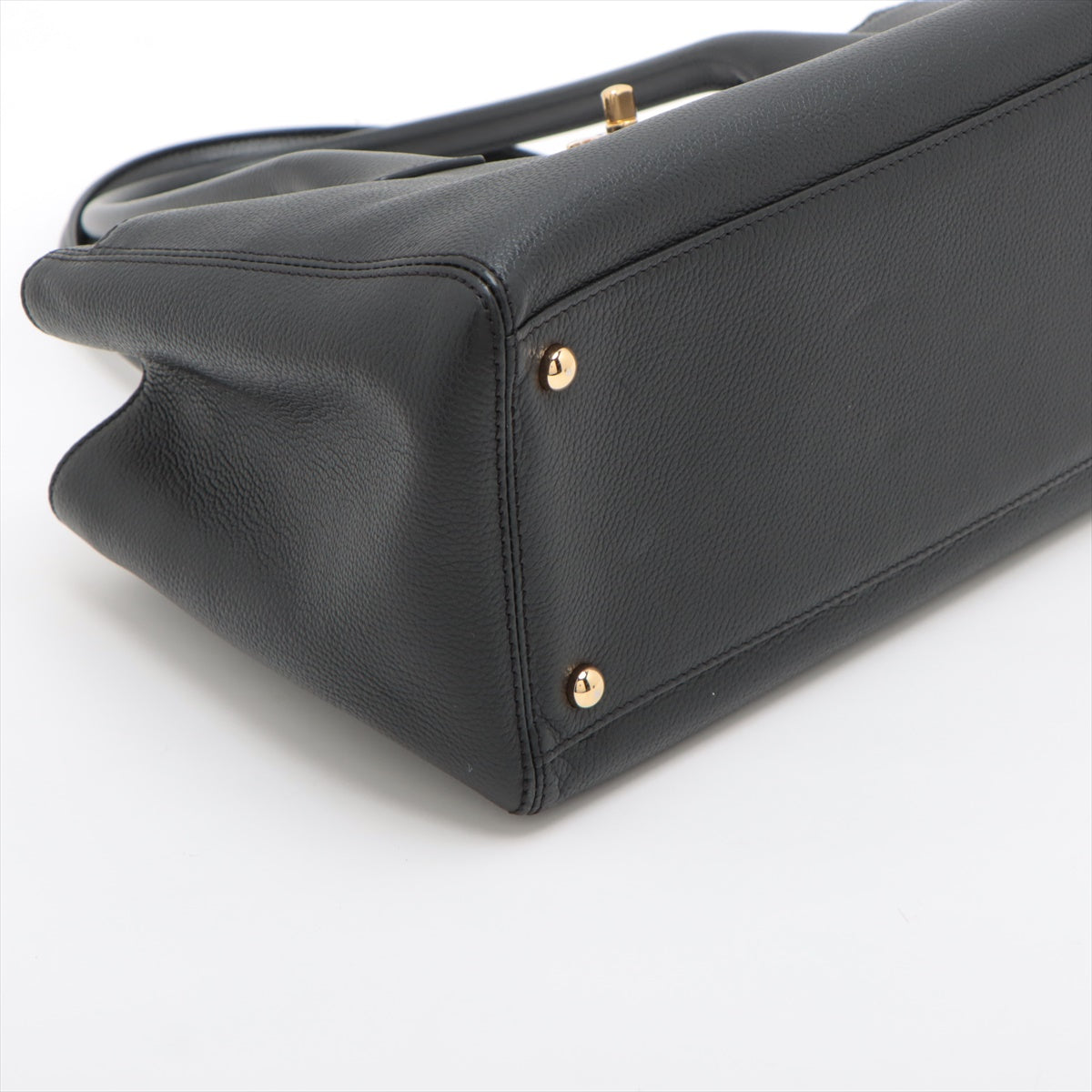 Chanel Executive Leather Tote Bag Black Gold 17th