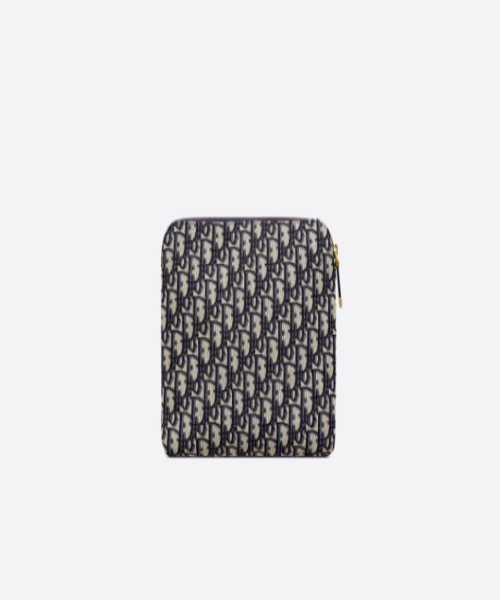 Dior Travel Kit In Blue Oblique Canvas