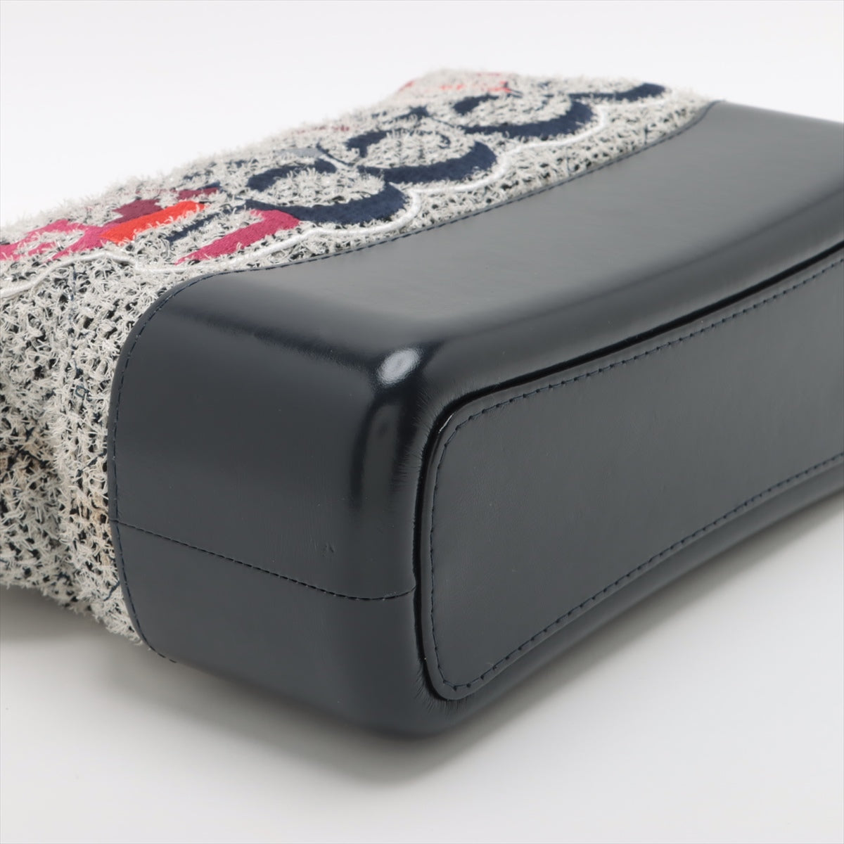 Chanel Gabriel Du Chanel Tweed x Leather Chain Shoulder Bag Multicolor G x Silver Gold