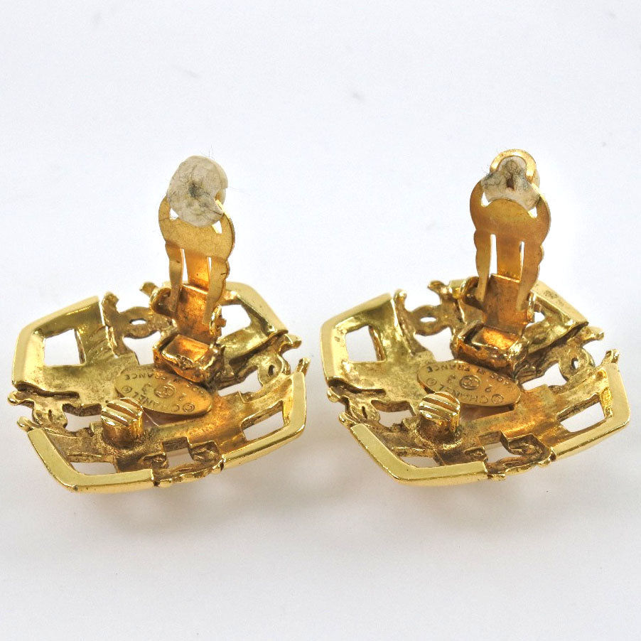 Chanel Chanel Coco Mark Earring Vintage G French made 1988 Gold 23 23g COCO Mark