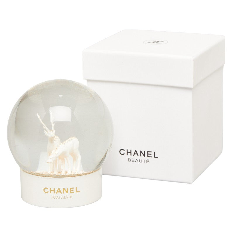 Chanel Novelty Tonakaï nowdome Clear White Glass Chanel