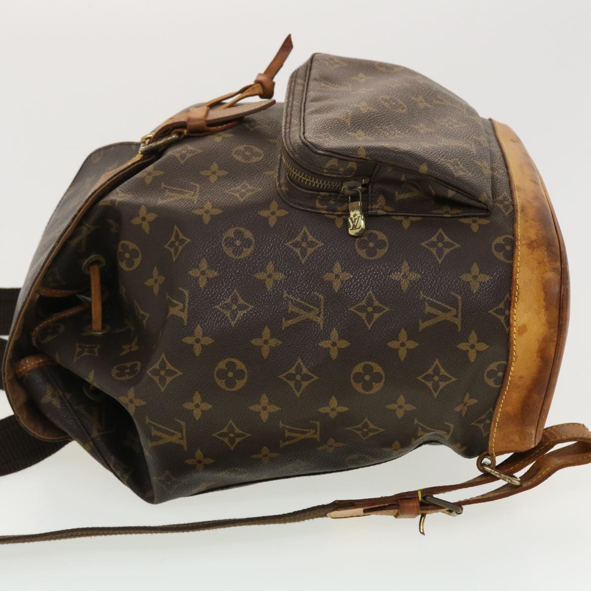 LOUIS VUITTON Monogram Montsouris GM Backpack M51135 LV Auth 40009