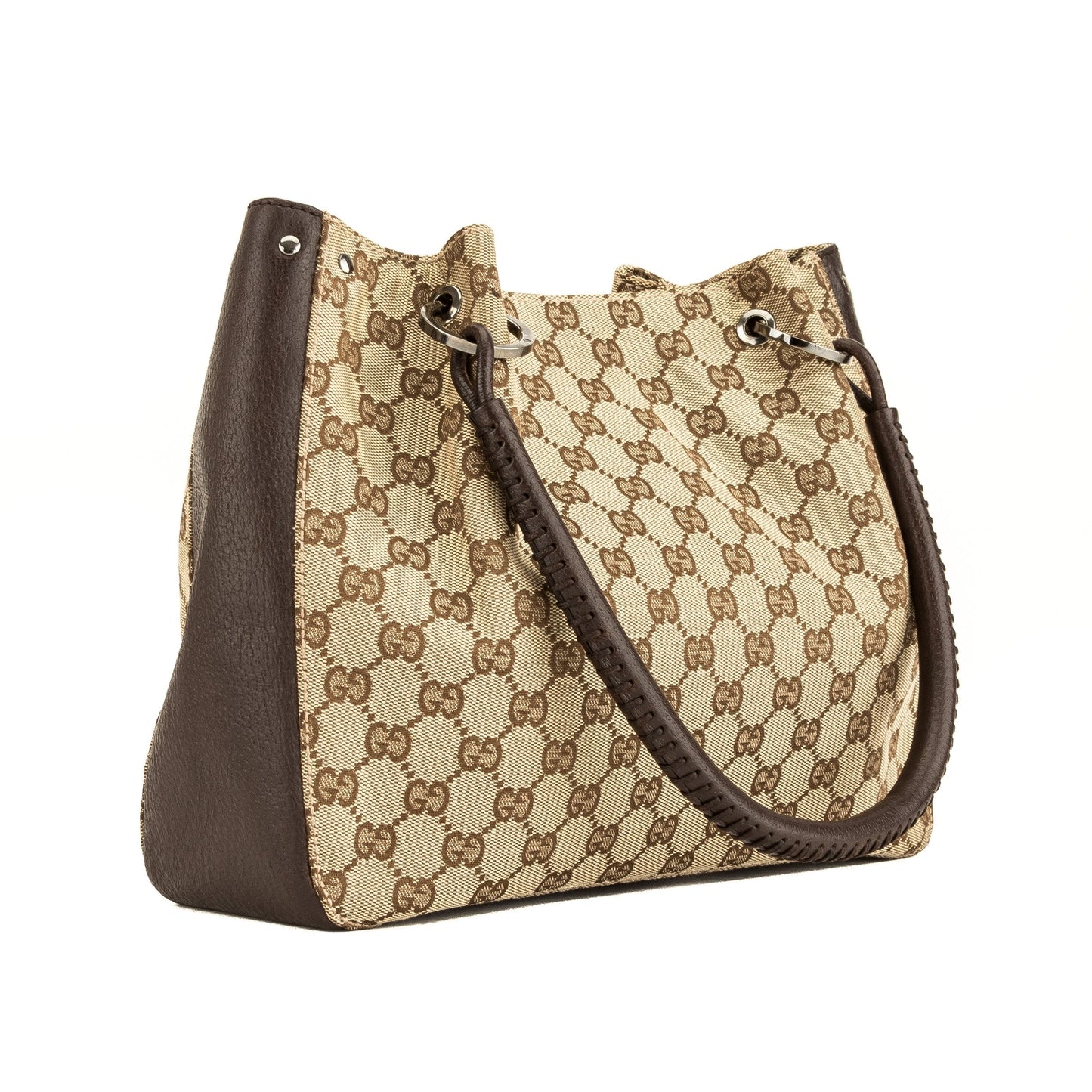 G*G Brown Monogram Tote (4057019)
