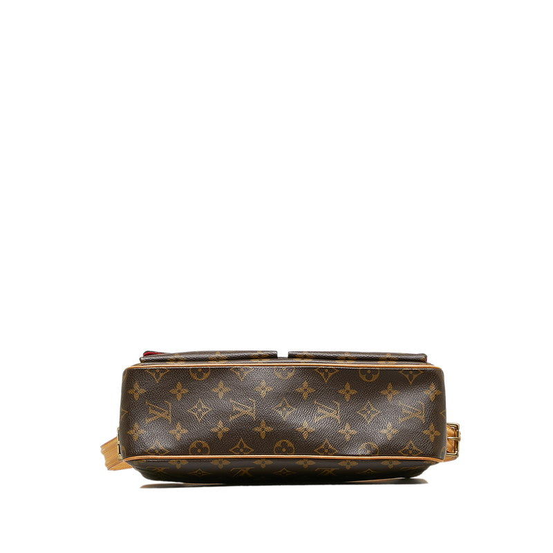 Louis Vuitton Monogram Vivace MM Shoulder Bag M51164 Brown PVC Leather Louis Vuitton