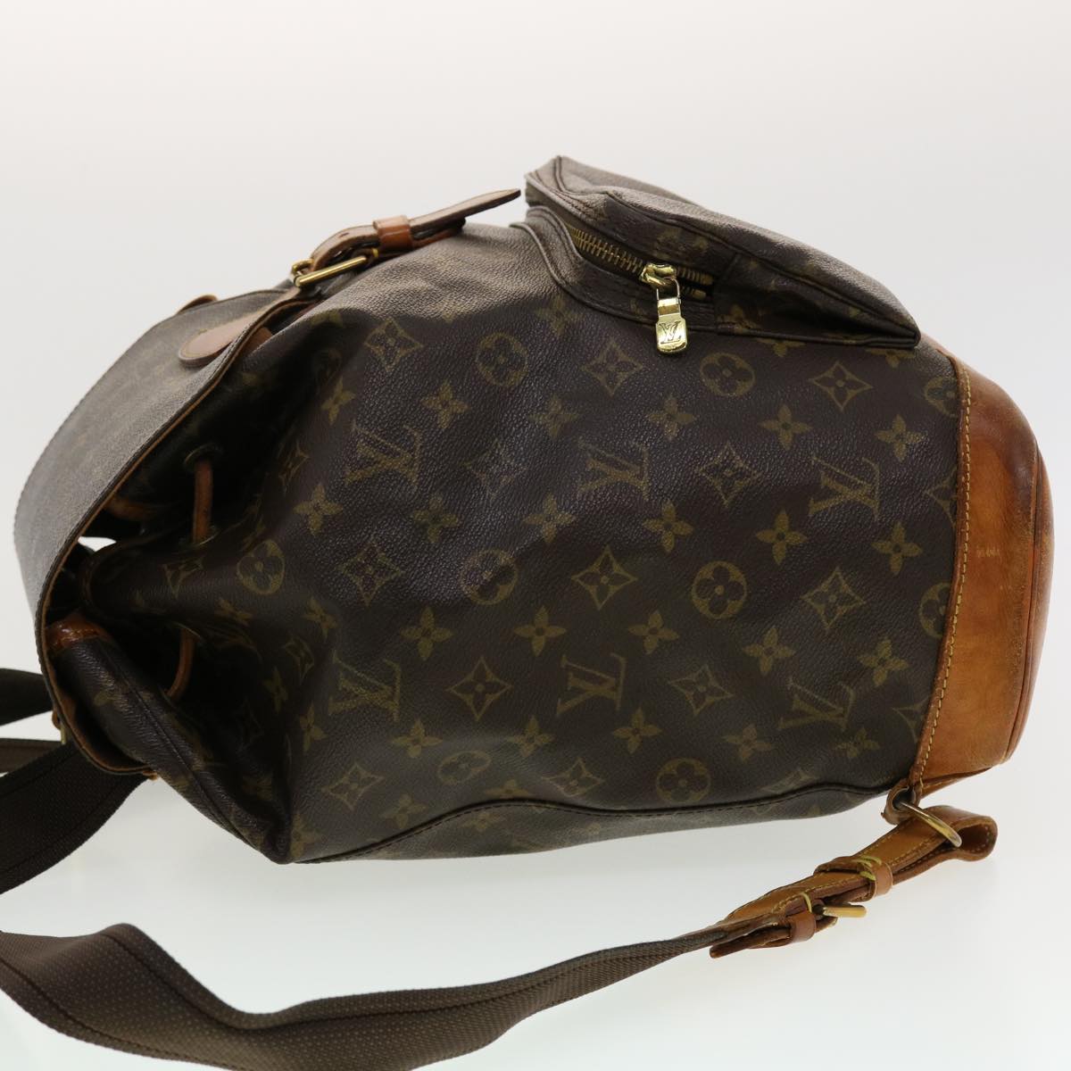 LOUIS VUITTON Monogram Montsouris GM Backpack M51135 LV Auth 40930