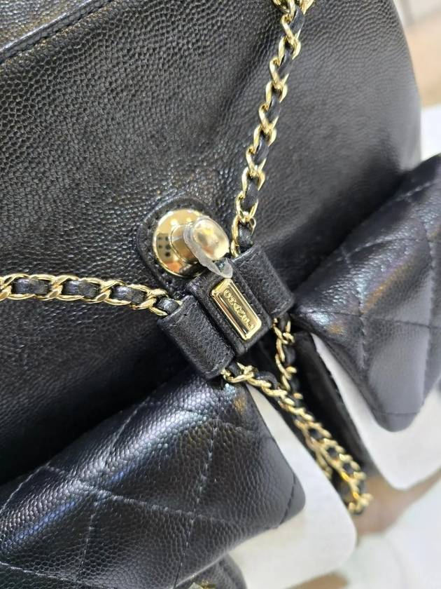 Duma Backpack Caviar Two Pocket Medium Gold AS3860 Chanel