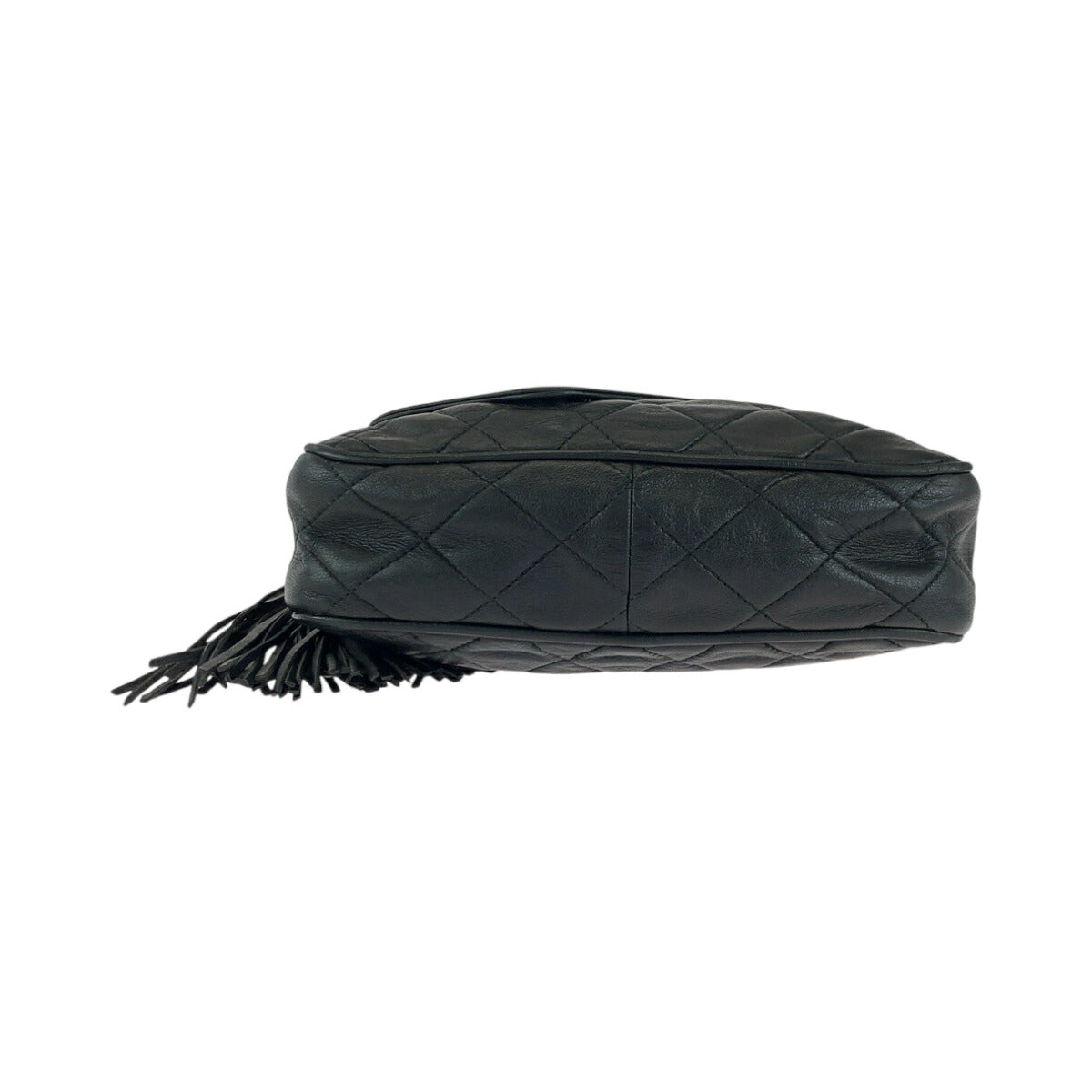 Chanel Vintage Lambskin Fringe Tassel Shoulder Bag