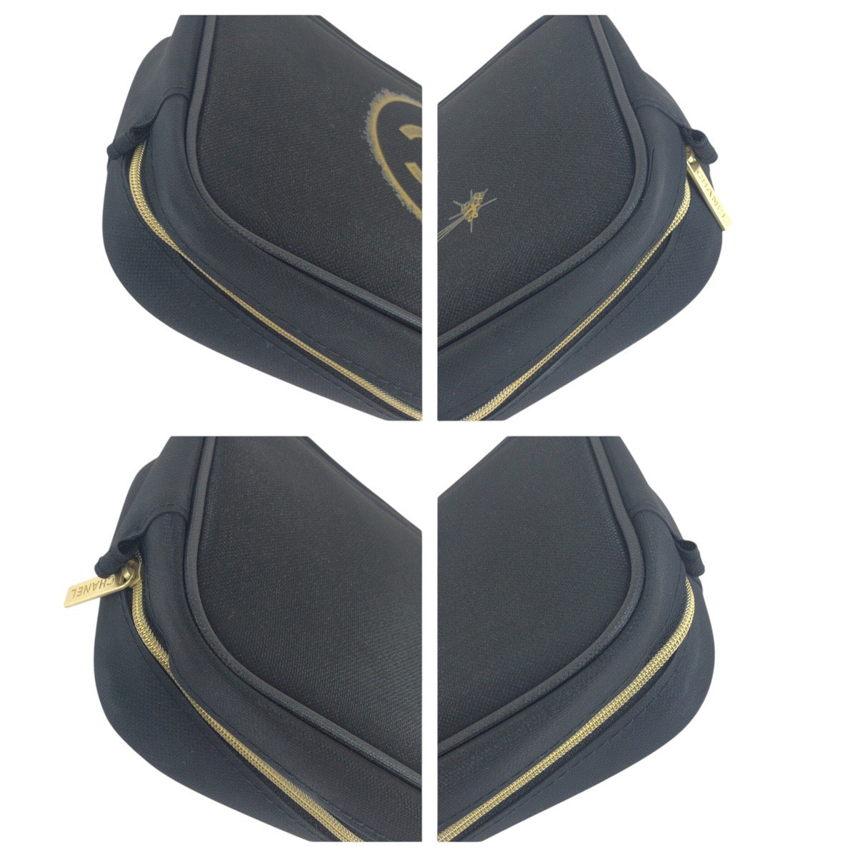Chanel Canvas Coco Mark Pouch