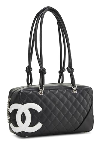 Chanel, Black Calfskin Cambon Ligne Bowler, Black