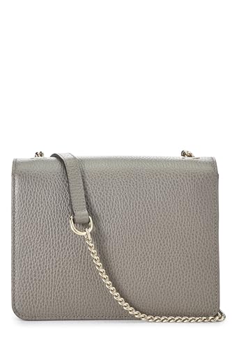 Gucci, Grey Leather Interlocking Crossbody Small, Grey
