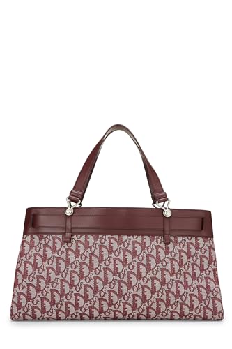 Dior, Burgundy Trotter Canvas Tote, Burgundy