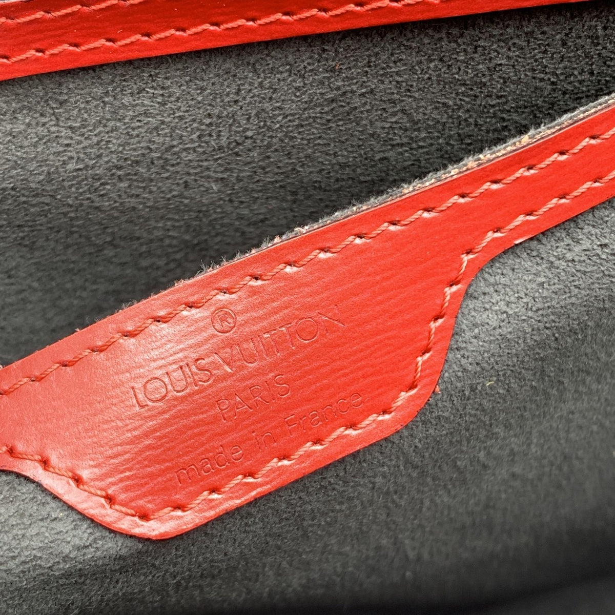 LOUIS VUITTON Vintage Red Epi Leather Saint Jacques Pm Bag