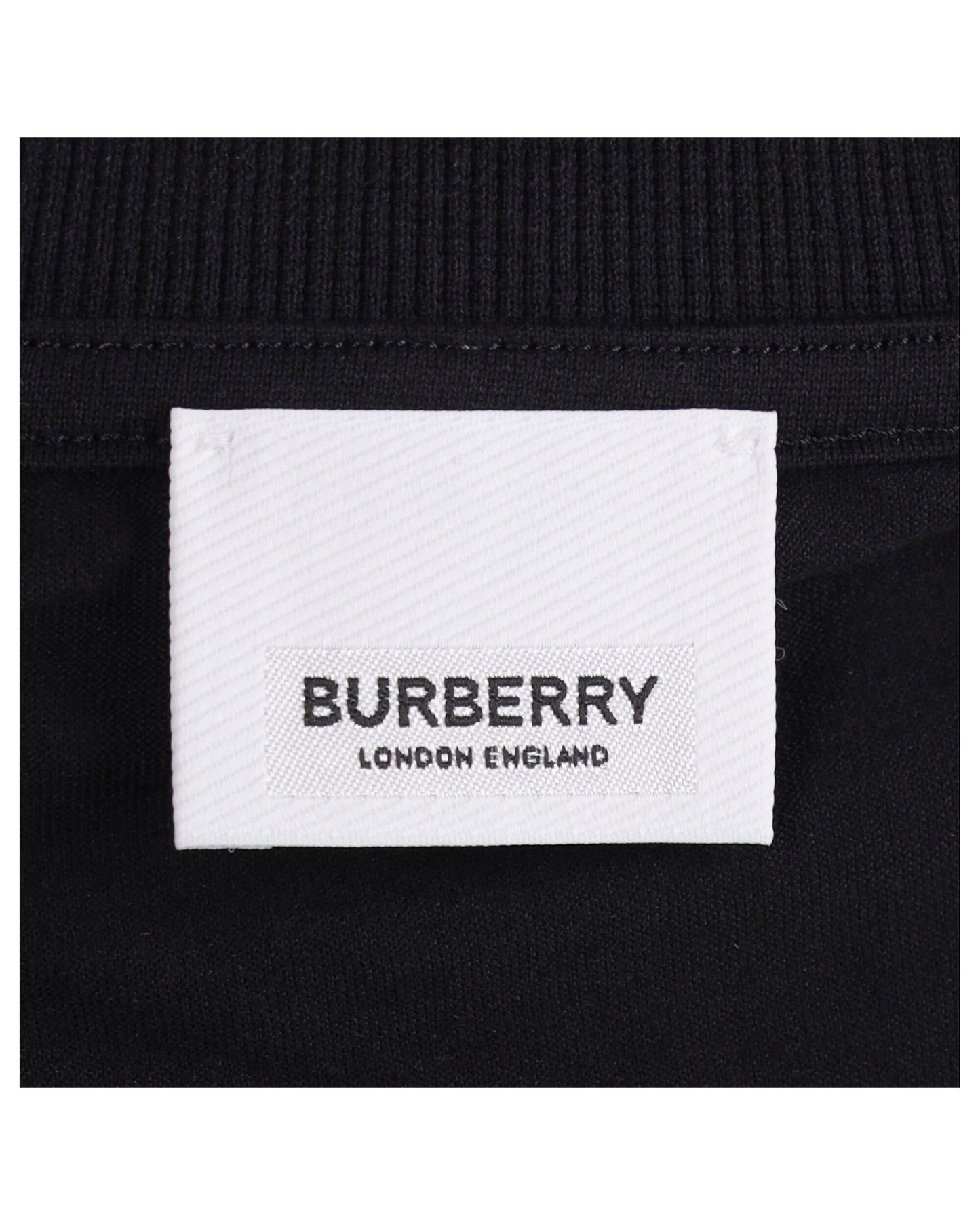 Burberry Short Sleeve Crew Neck Tee Men Black | Black Singlets