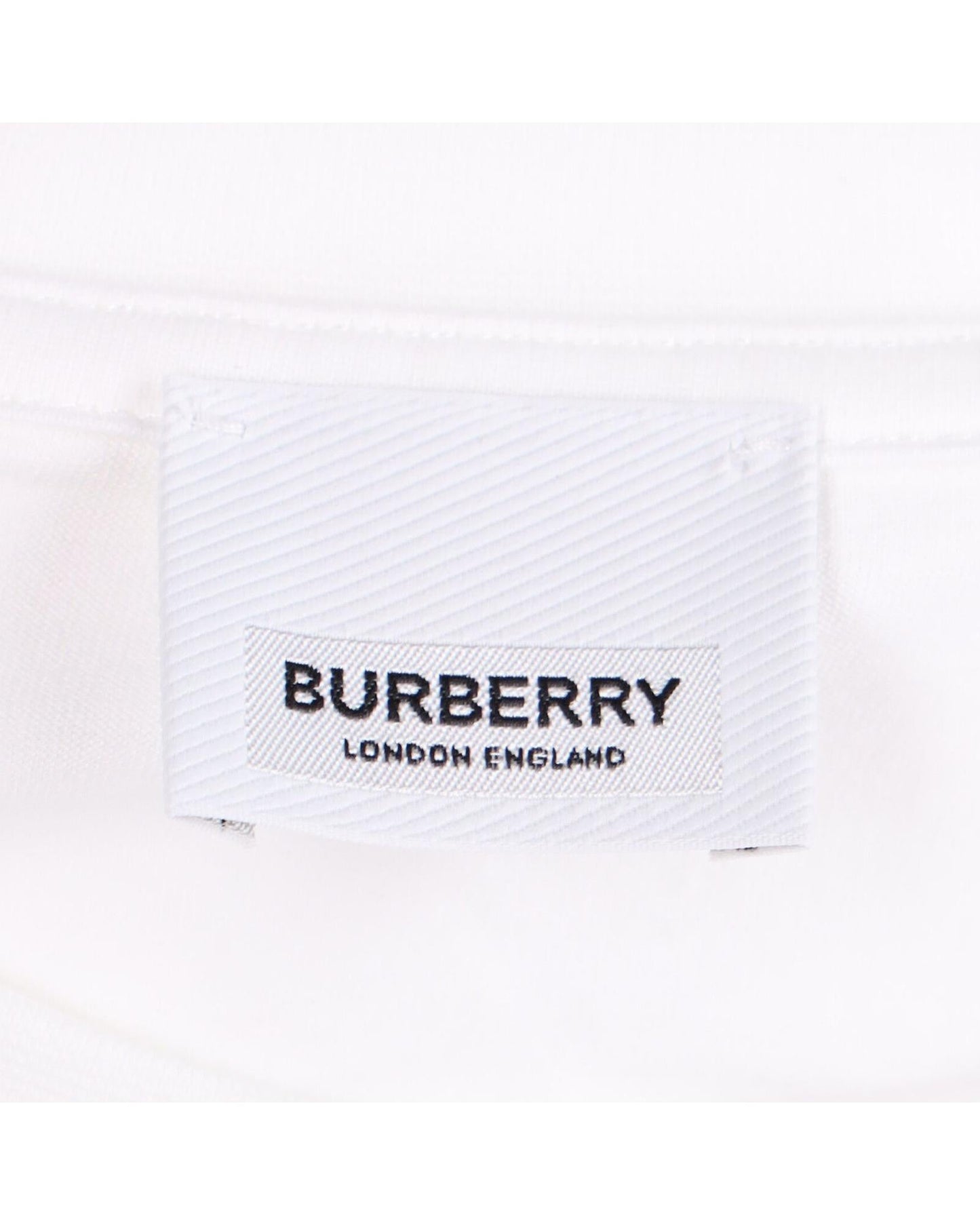 Burberry Graphic Print Short Sleeve Tee Men White | White Singlets