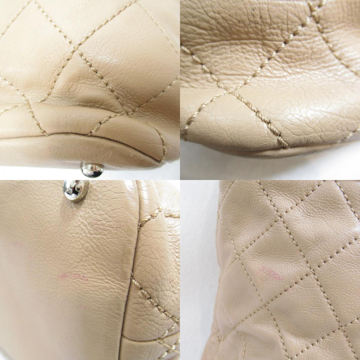 Chanel Shoulder Bags Shoulder Bags Leather Beige Chanel