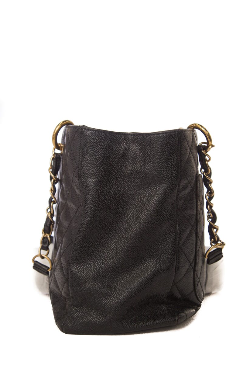 Chanel 2005/2006 Black Caviar GST Tote W/ Gold HW
