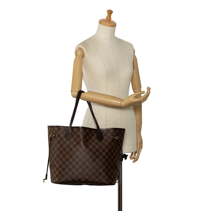 Louis Vuitton Neverfull MM in Damier Brown Ladies N51105 Tote Bag