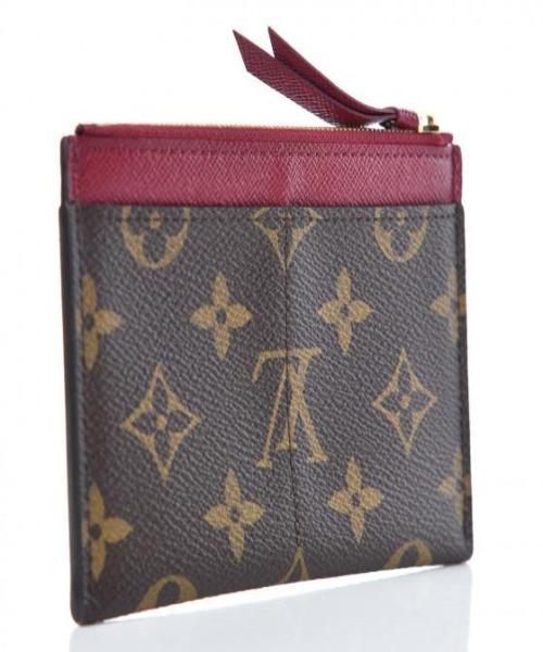Louis Vuitton Zipped Card Holder Monogram Fuchsia Pink