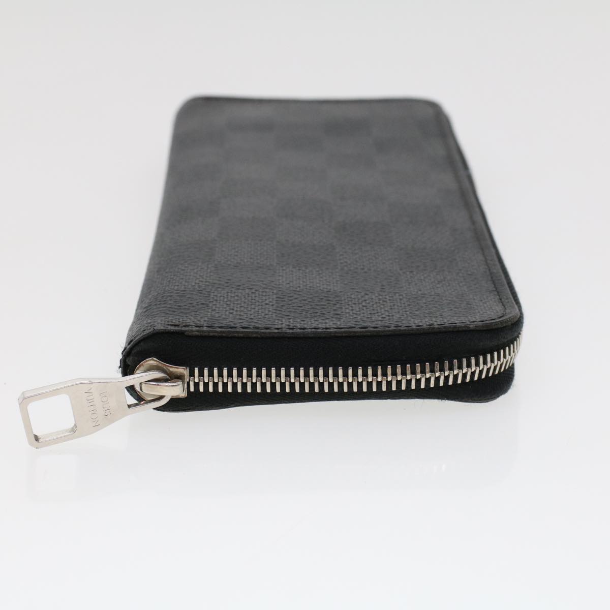 LOUIS VUITTON Damier Graphite Zippy Wallet Vertical N63095 LV 43787