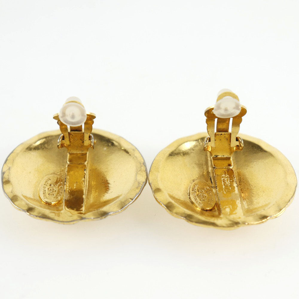 Chanel Chanel Coco Earring Matrasse Vintage G in 1988 23 42.5g COCO Mark