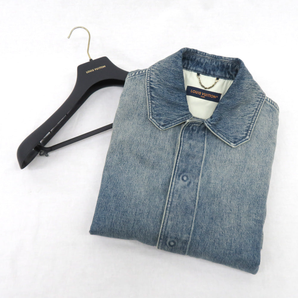 Louis Vuitton Short Sleeve Denim Workwear Monogram y 1ABLDF XS Size Clothes Apparel Fashion Fine s