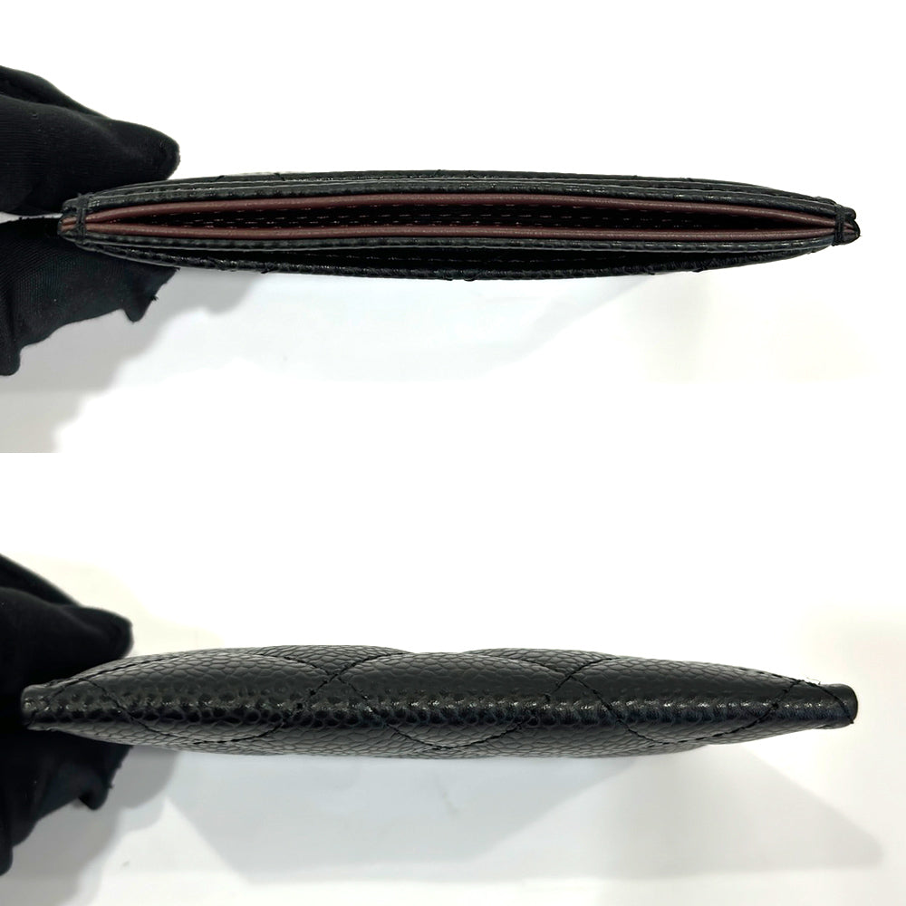 CHANEL Classic Card Case AP0213 Black Caviar S G Coco Matrasse etc