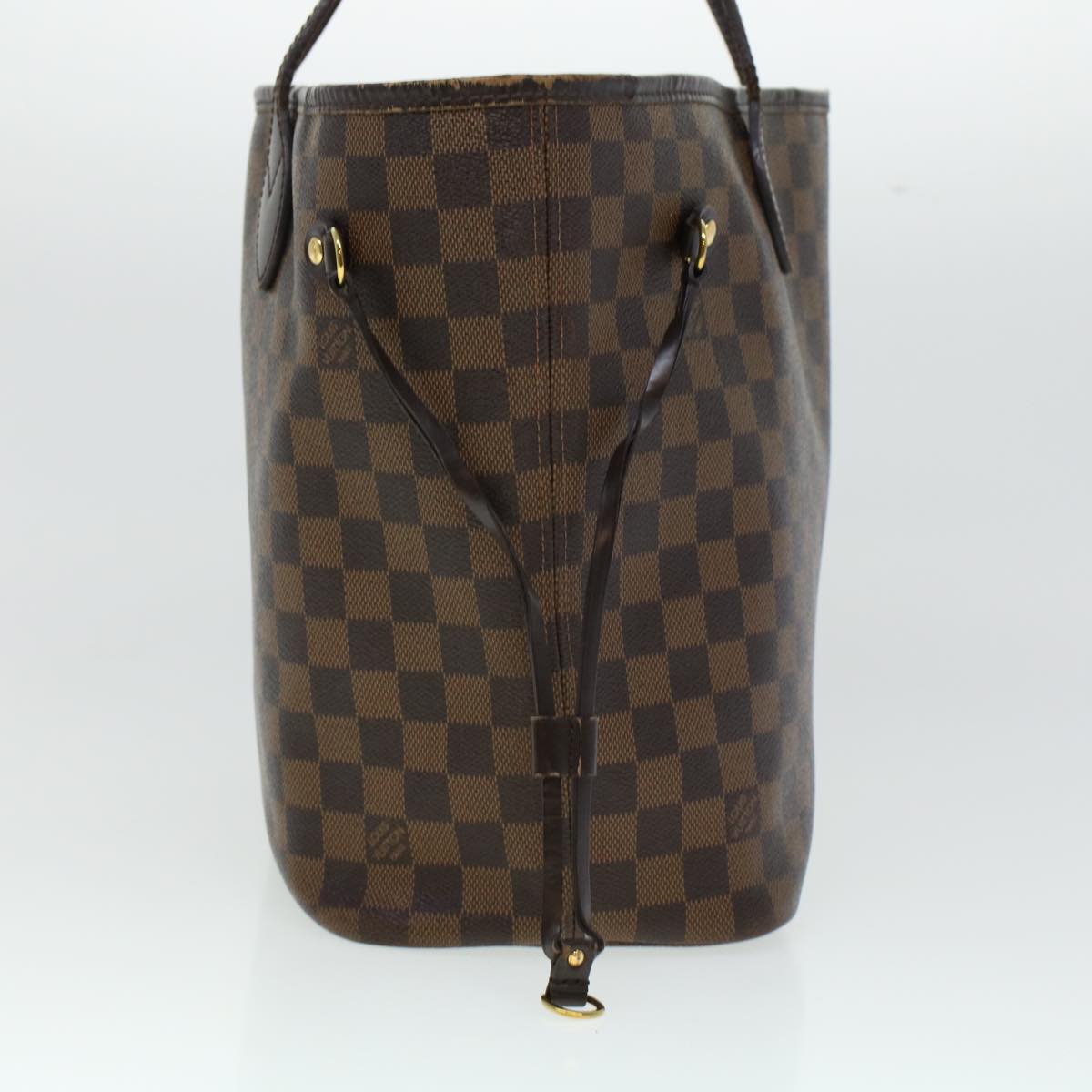 LOUIS VUITTON Damier Ebene Neverfull MM Tote Bag N51105 LV Auth 44479