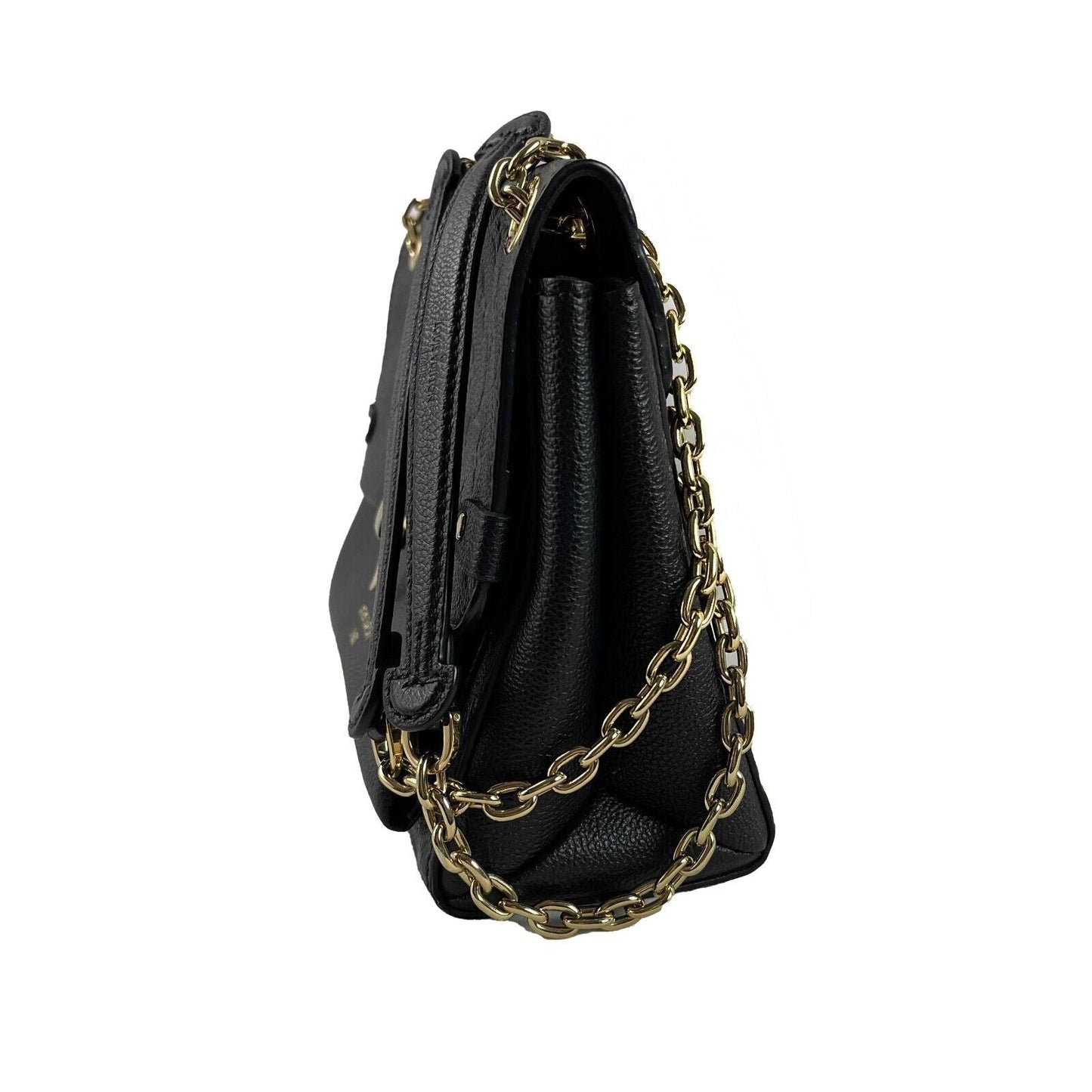 LOUIS VUITTON Excellent Monogram Empreinte Vavin PM Black Handbag